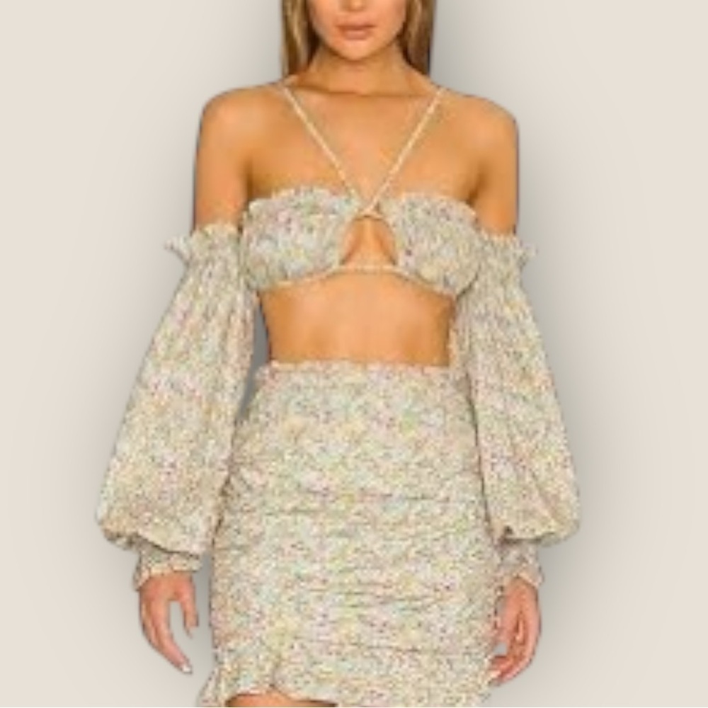 For Love & Lemons - Floral 2-Piece Set – Size M (NWT)
